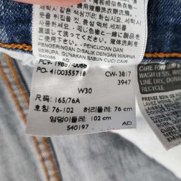 Levi's Boyfriend Blue Jeans Size: 30 (please see photo measurements. EPWC. - Picture 13 of 15